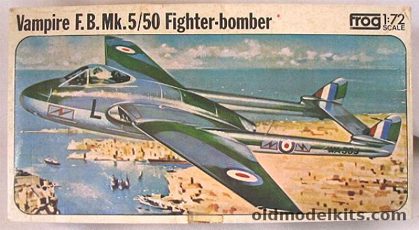 Frog 1/72 Vampire FB Mk.5/50 FB, F217 plastic model kit